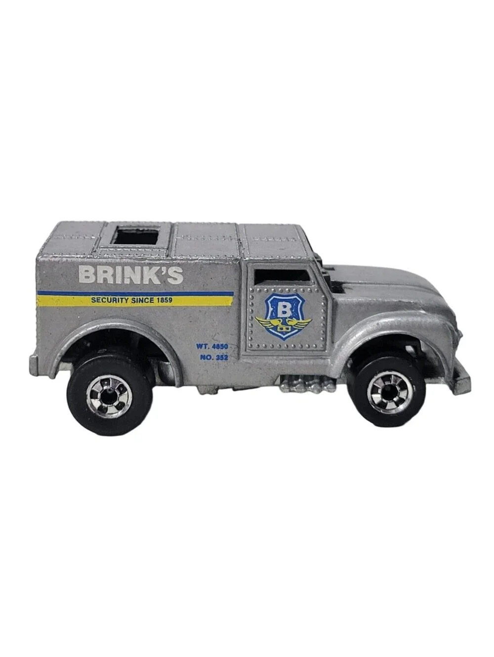 Vintage 1970 Hot Wheels Funny Money BRINK’S Security Armored Truck Toy Hong Kong